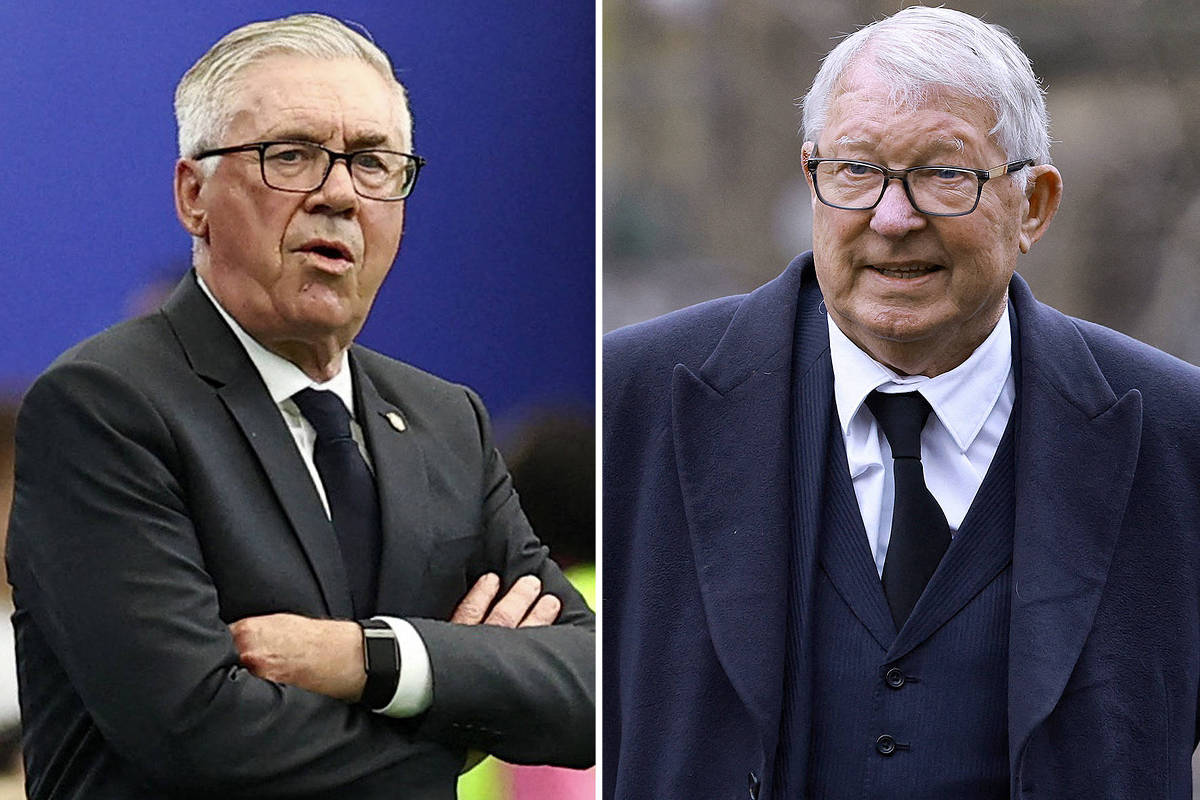 Ancelotti e Ferguson: respeito foi construído em 14 jogos