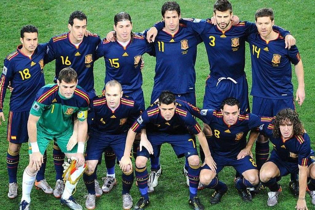 Copa: Como são as seleções da Espanha de 2010 e