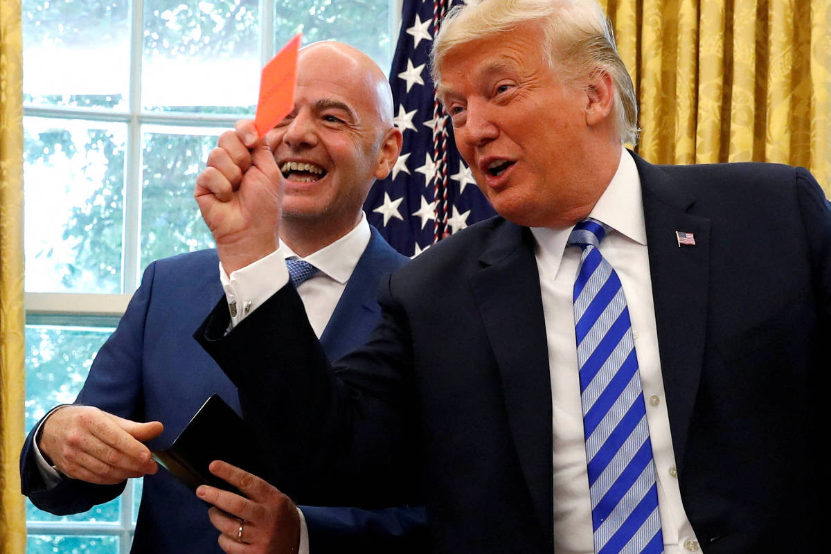 Na Copa, Donald Trump vai de indiferença a interferência