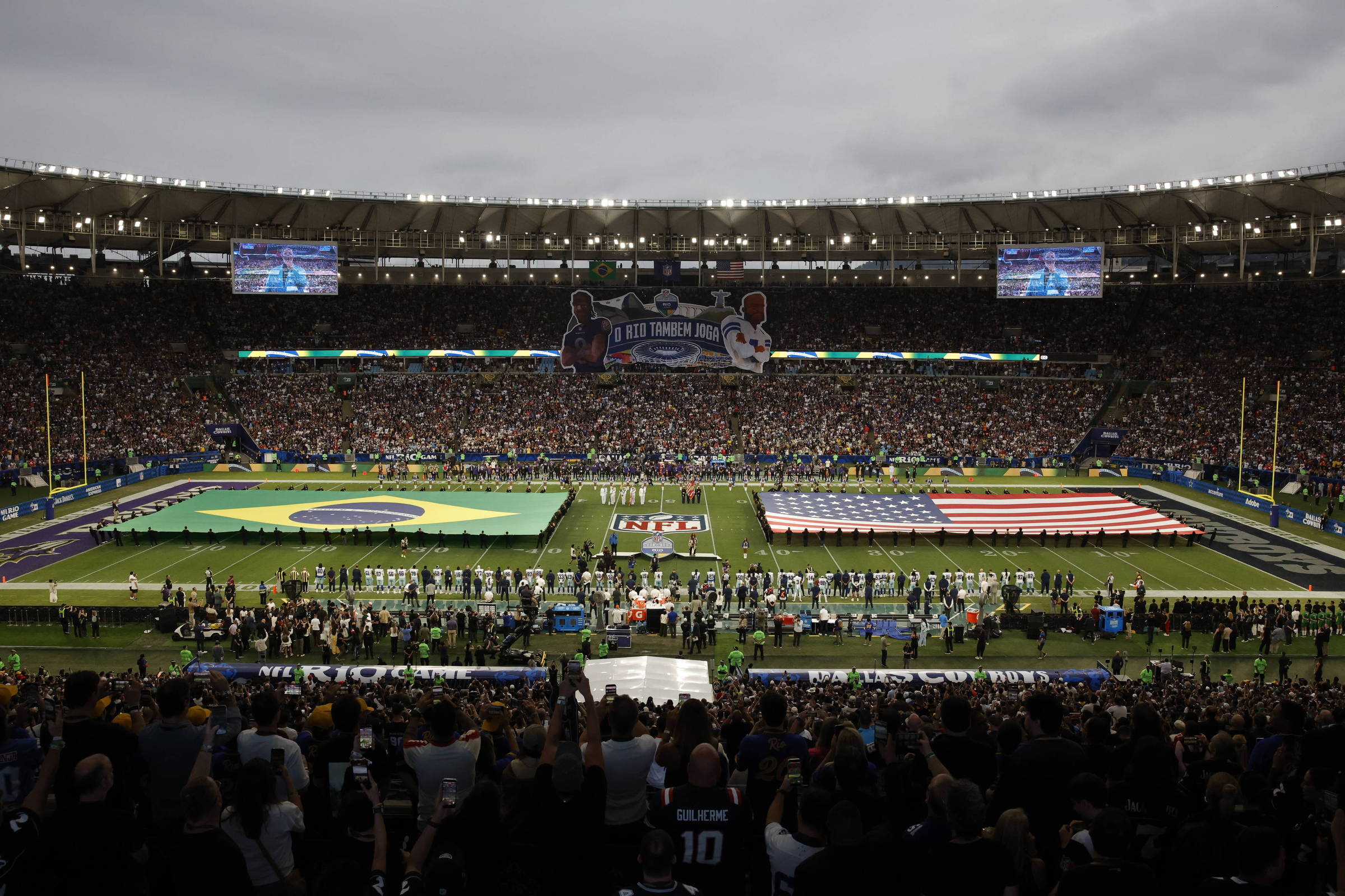 Em sua terceira edição no país, NFL abraça a brasilidade