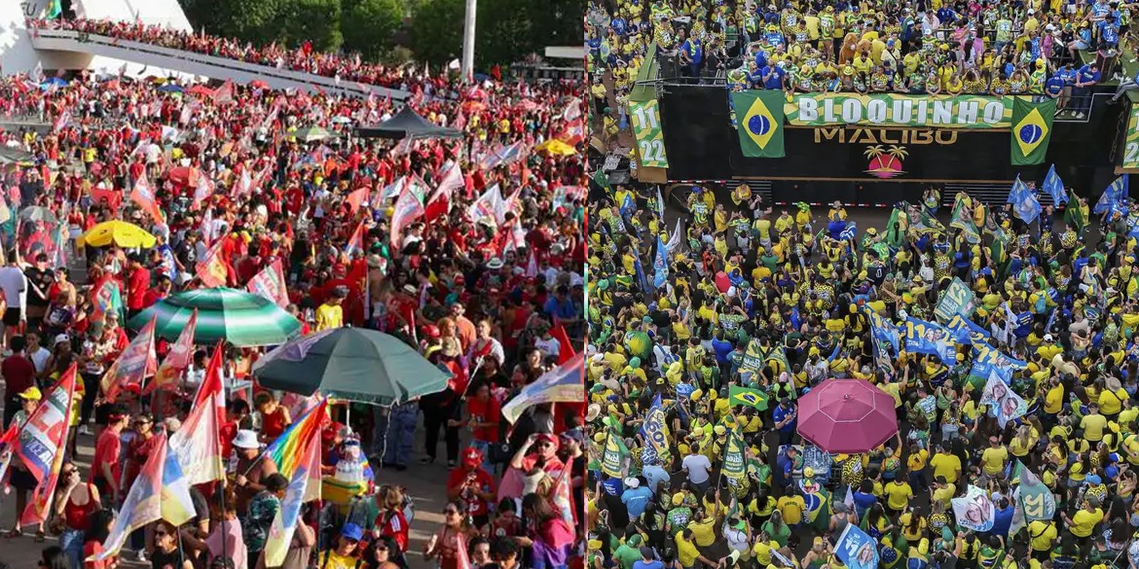 Em Brasília, atos por Lula e Flávio ficam a
